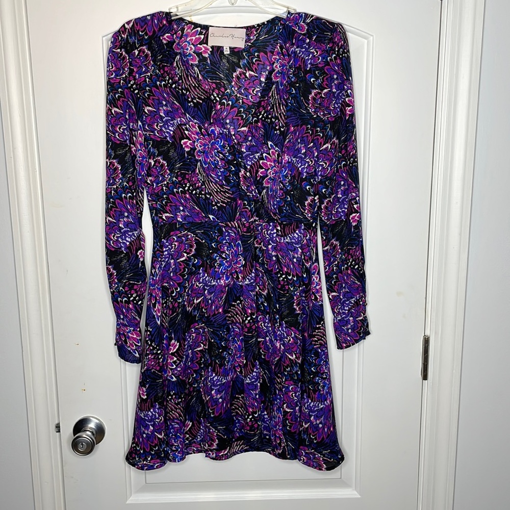 Charles Henry dress purple size Medium